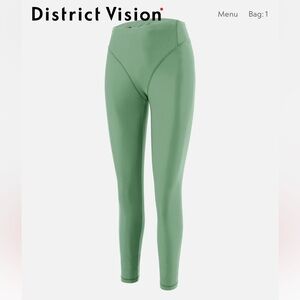 NWT District Vision Mint Pocketed Long Tights/Leggings